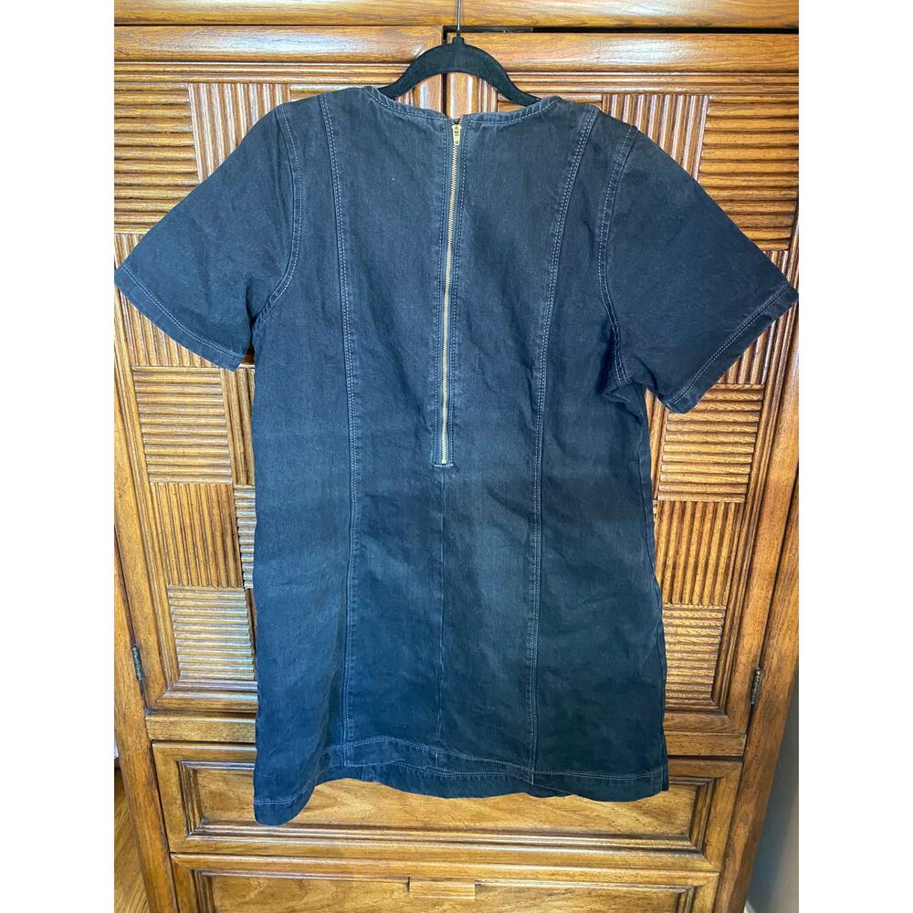 NWT Denim Mini Dress Size L - Picture 2 of 3